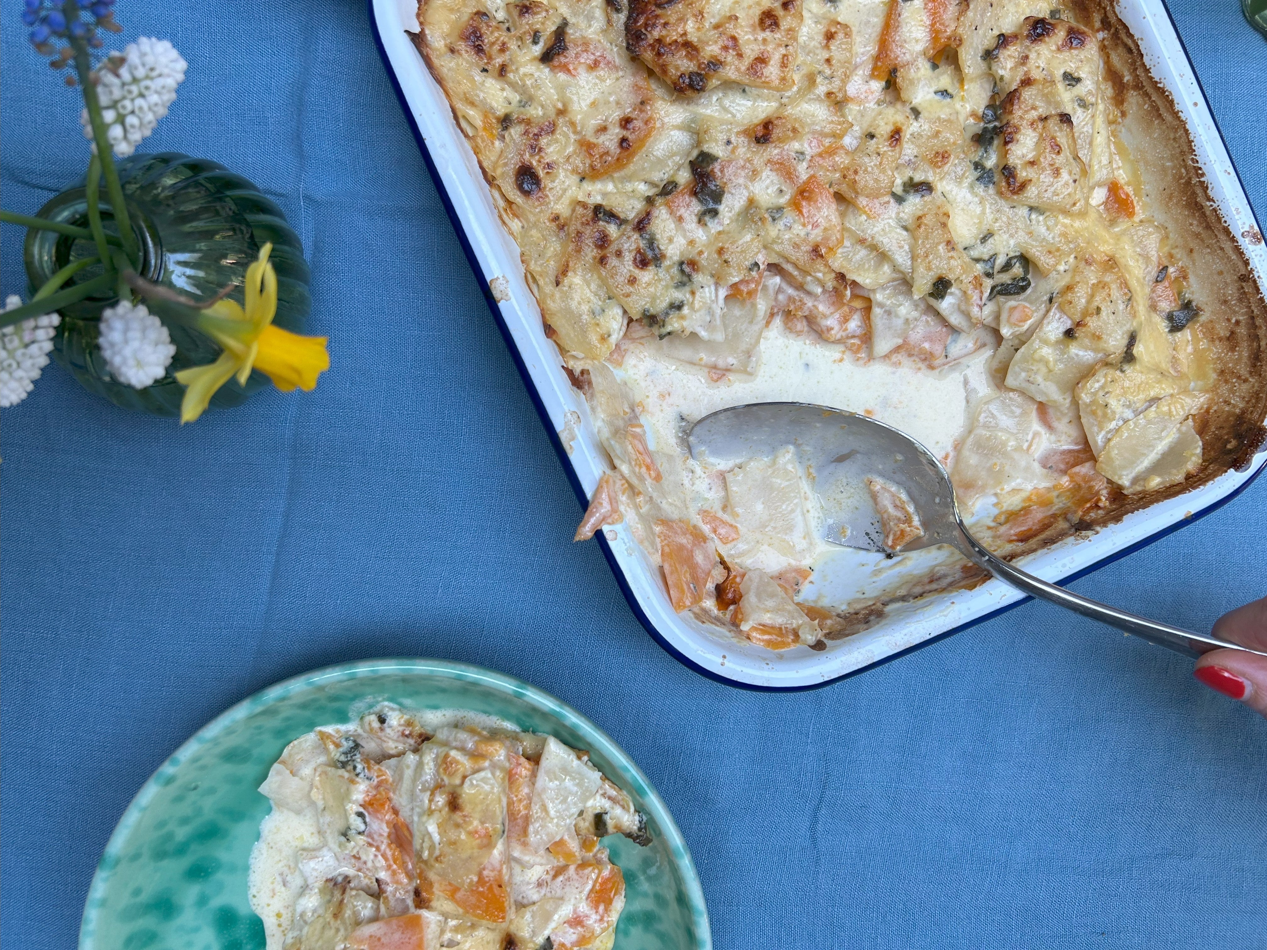 Easter Series: Squash and Celeriac Gratin