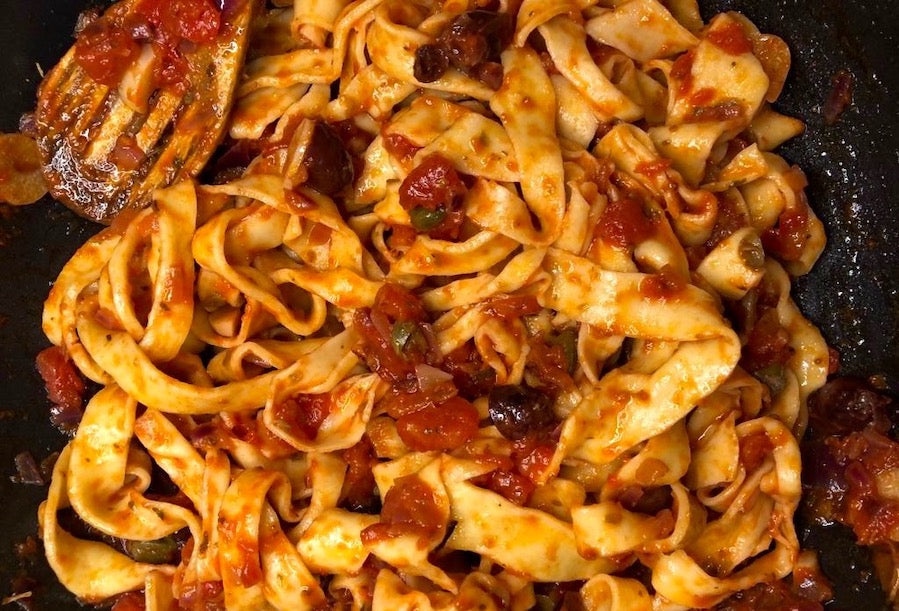 Jamie's Fresh Pasta with Ruby's Quick & Easy Sauce