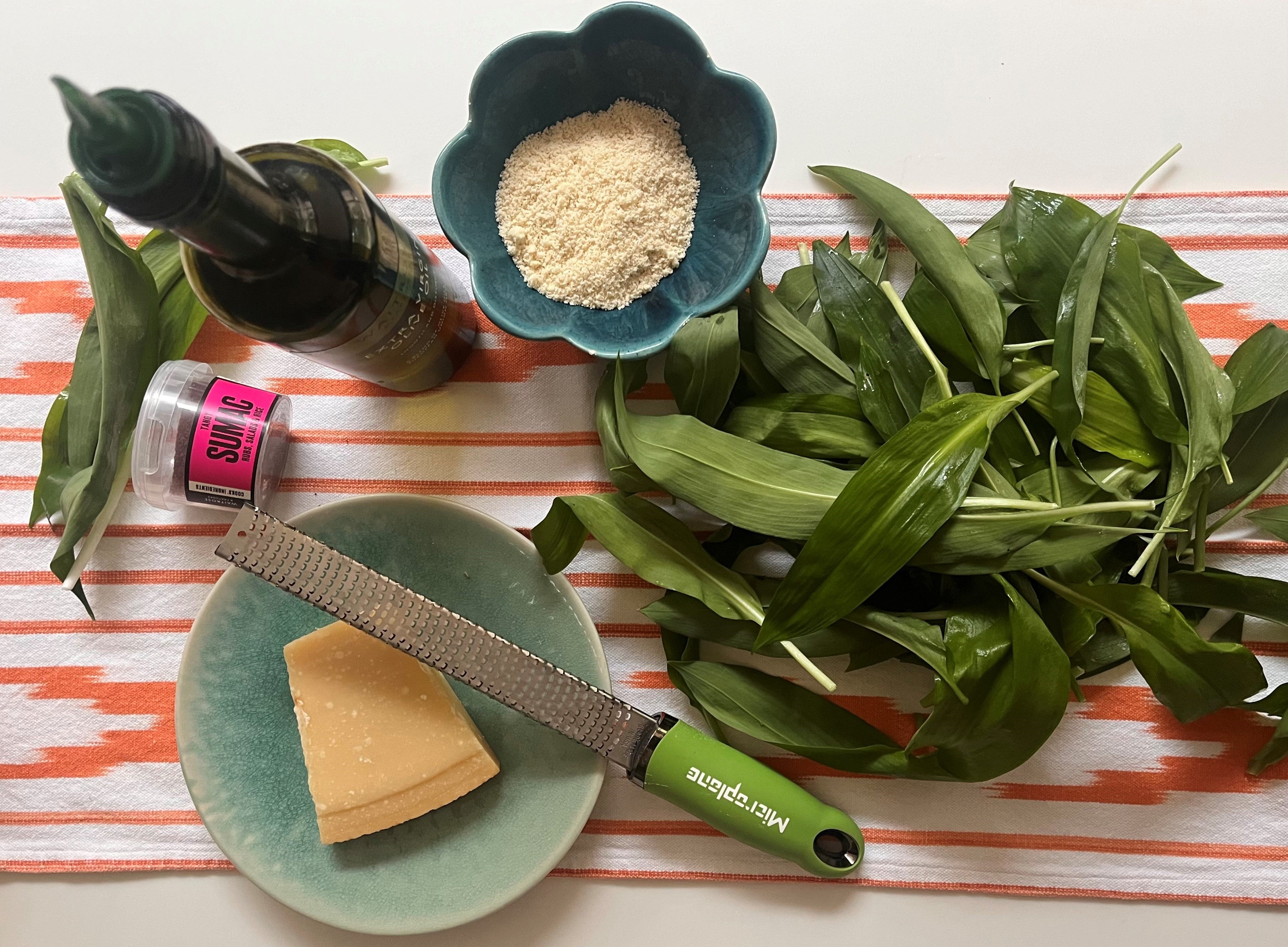 Springtime wild garlic pesto