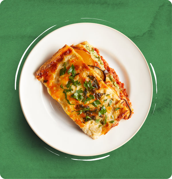 Roasted Vegetable and Spinach Lasagne