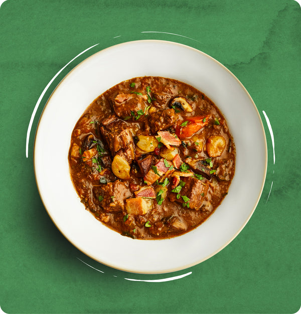 Grass-Fed Beef Bourguignon