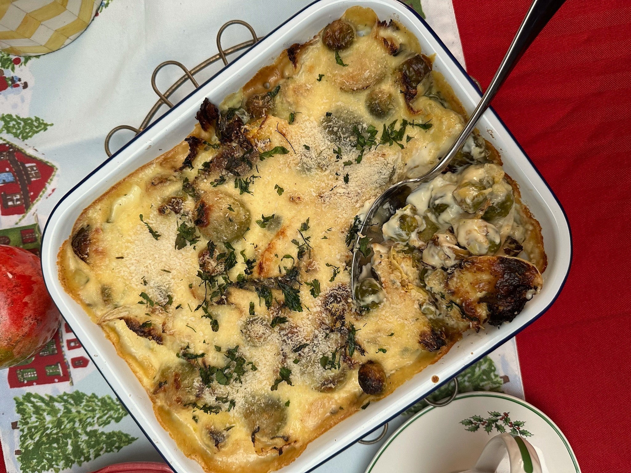 Festive, Freeze and Feast: Brussels Sprout Gratin