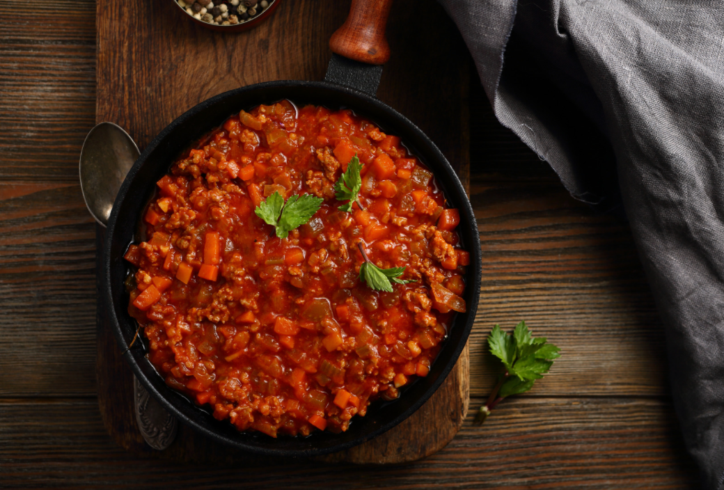 Veg-packed Bolognaise