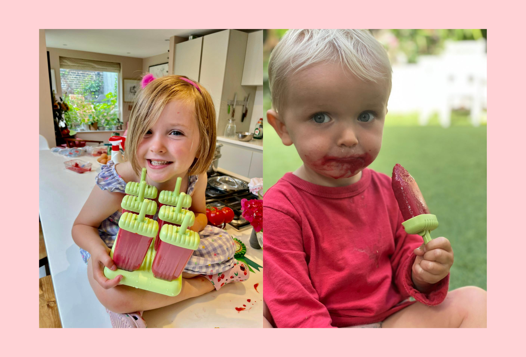 Milly’s easy peasy home-made ice lollies